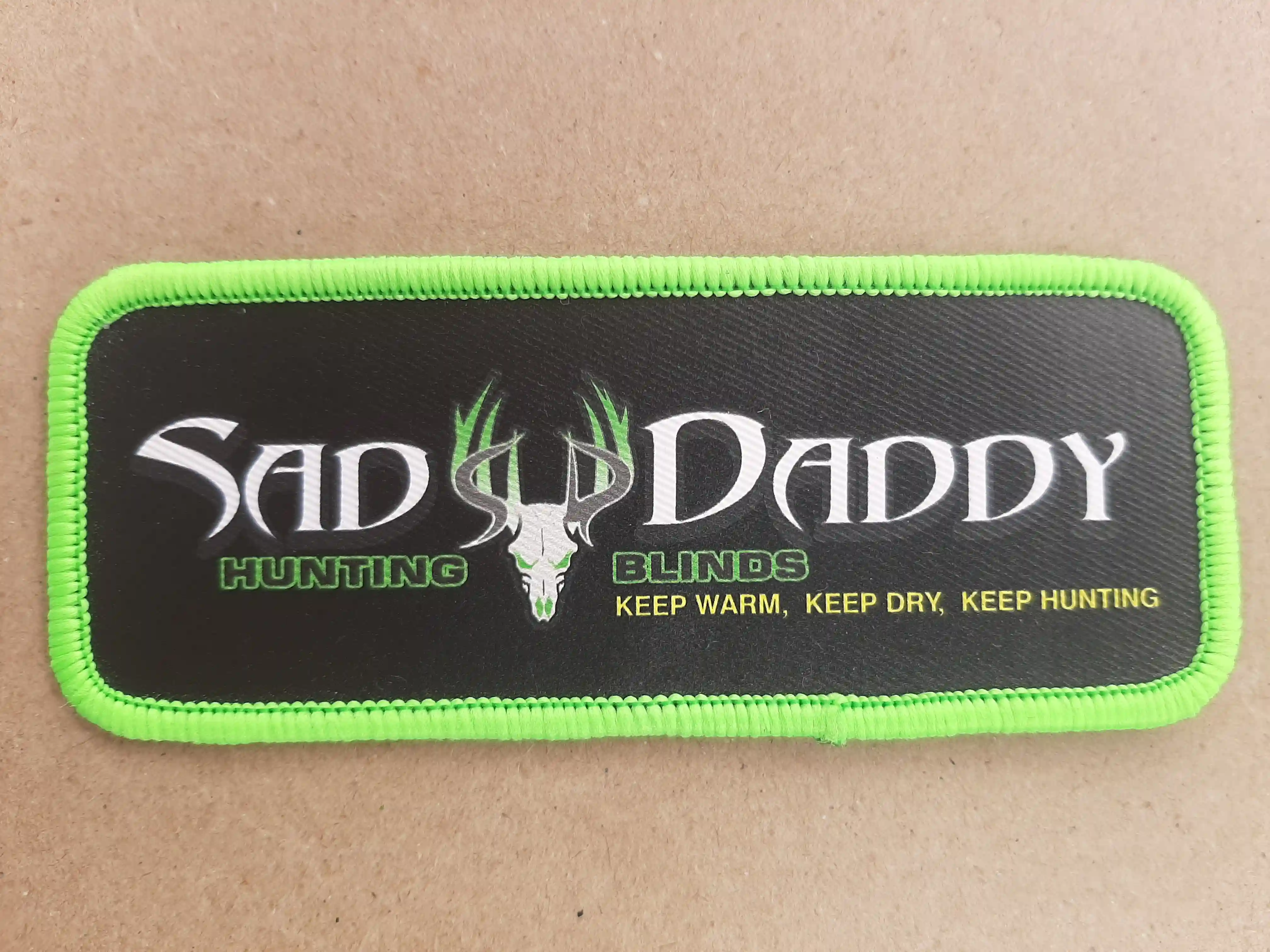 Beautiful Deer Head with full Antlers adorns the patch.  Hunting is your passion and Patches are ours.  Lets make unique & specialty here Outdoor Sporting Goods_Hunting